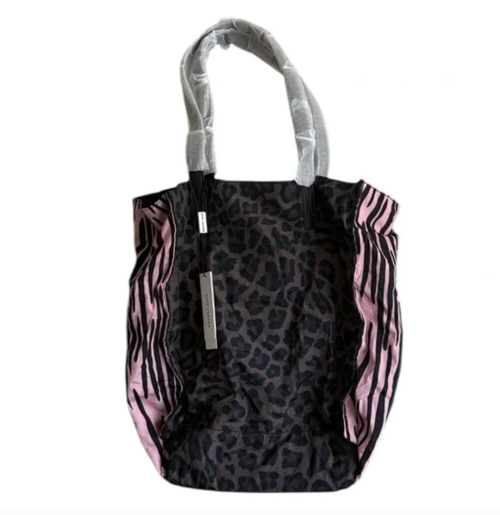 NWT Marc Jacobs Pink & Black Leopard Print Purse